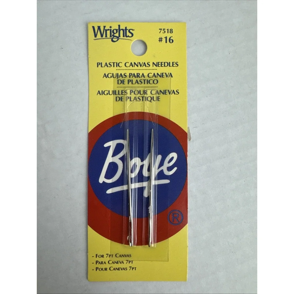 Wrights Boye Plastic Canvas‎ Needles-Size 16 2/Pkg, 7518